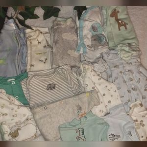 Neutral 14 Pc Newborn Clothing Lot